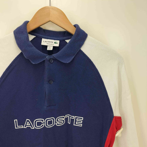ラコステ LACOSTE トリコロール 鹿の子ポロシャツ メンズ JPN:3