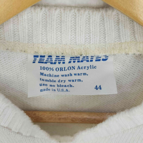 TEAM MATES MADE IN USA バイカラー ニット メンズ US:44