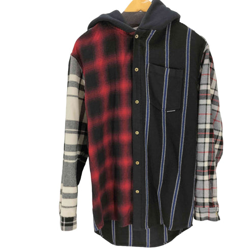 アレキサンダーワン Alexander Wang WOOL TARTAN HOODED SHIRT メンズ S
