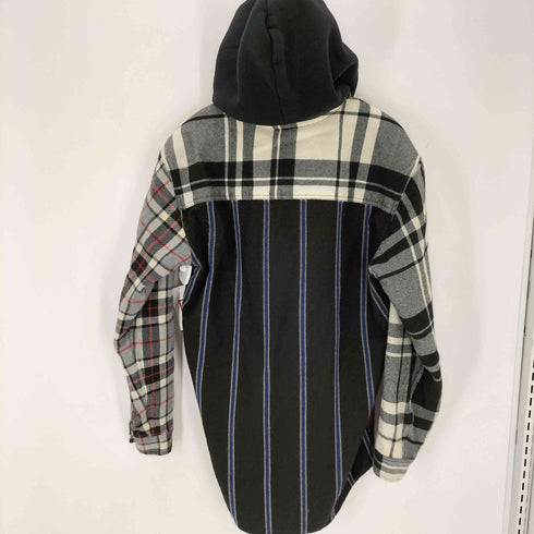 アレキサンダーワン Alexander Wang WOOL TARTAN HOODED SHIRT メンズ S