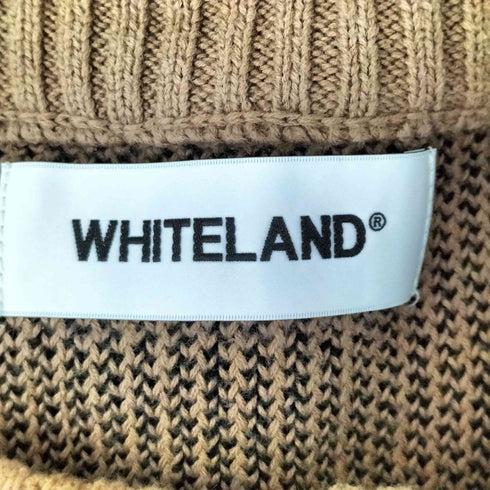 ホワイトランド WHITELAND BURN グラフィッククルーネックニット メンズ JPN:L