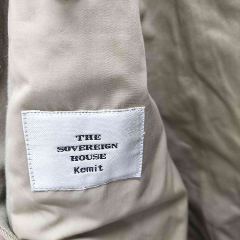 THE SOVEREIGN HOUSE カシミヤ混 ステンカラーコート メンズ JPN:46