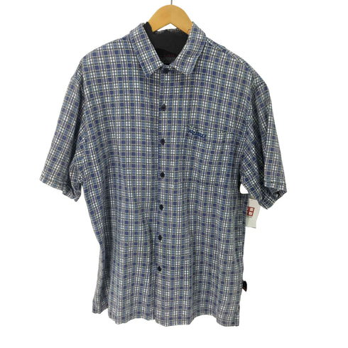 フブ FUBU 90-00s コットンチェック半袖シャツ メンズ JPN:L