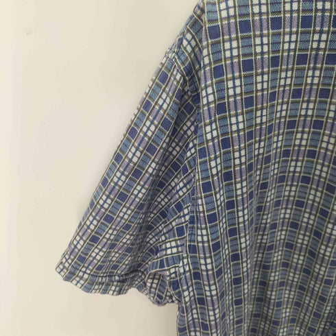 フブ FUBU 90-00s コットンチェック半袖シャツ メンズ JPN:L