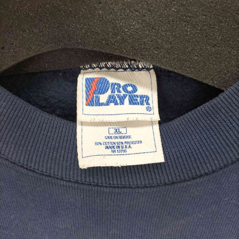 PRO PLAYER 90s USA製 NFL TEAM フロントプリントラグランスウェット メンズ JPN:XL