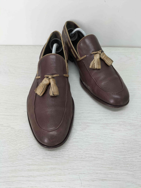 INTERESSA スペイン製 レザータッセルローファー import メンズ 8