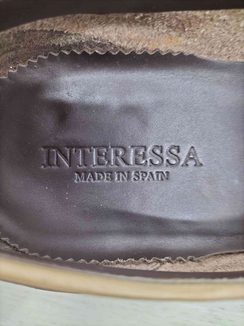 INTERESSA スペイン製 レザータッセルローファー import メンズ 8