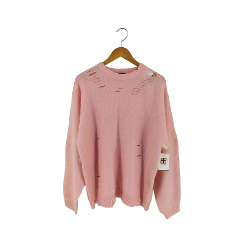 パメオポーズ Pameo Pose Sliver Sweater ダメージニット レディース FREE