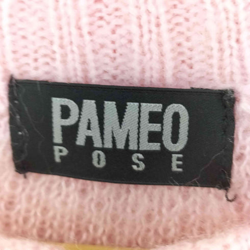 パメオポーズ Pameo Pose Sliver Sweater ダメージニット レディース FREE