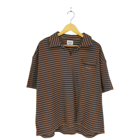 Local GOLF 鹿の子 スキッパーシャツ メンズ M/L