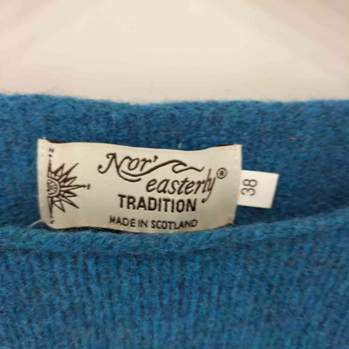Nor'Easterly TRADITION スコットランド製 ウール クルーネックニット レディース 38