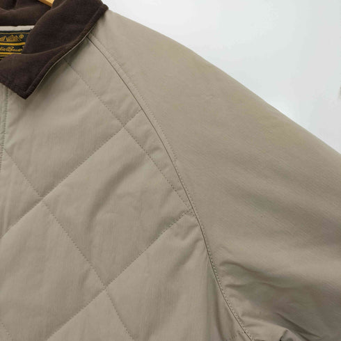 エディーバウアー Eddie Bauer 黒タグ 復刻 THERMOLITE 襟コーデュロイ キルティングジャケット メンズ import:L