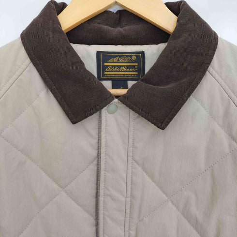 エディーバウアー Eddie Bauer 黒タグ 復刻 THERMOLITE 襟コーデュロイ キルティングジャケット メンズ import:L
