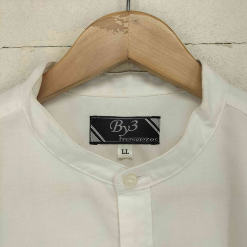 By3 バンドカラーL/S シャツ メンズ LL