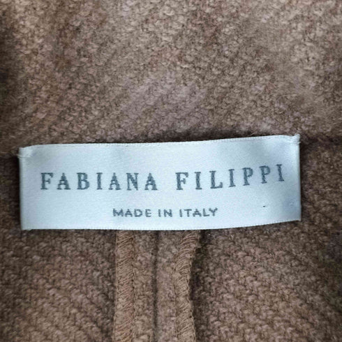 FABIANA FILIPPI イタリア製 シルク混 ショールカラージャケット レディース s