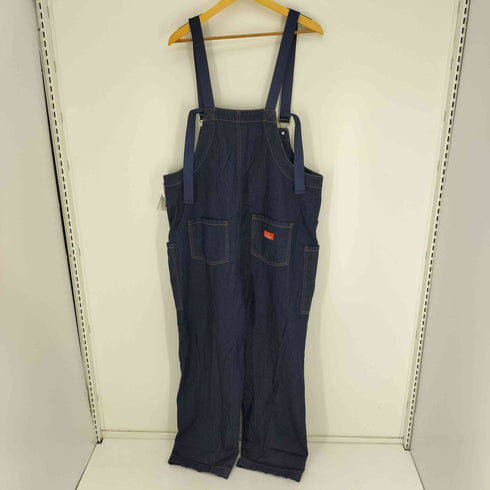 イグザンプル EXAMPLE ロゴパッチ 内プリント デニム オーバーオール メンズ XL