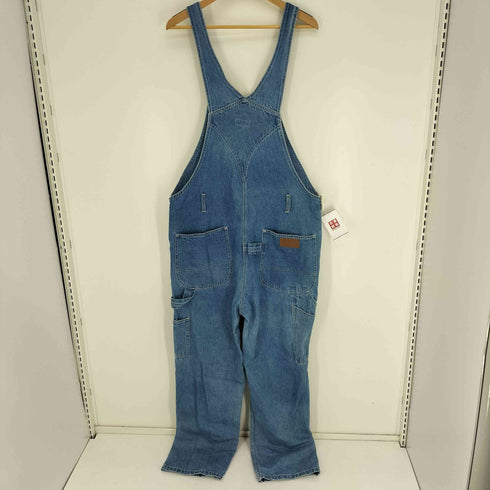 イグザンプル EXAMPLE ロゴパッチ 内プリント デニム オーバーオール メンズ XL