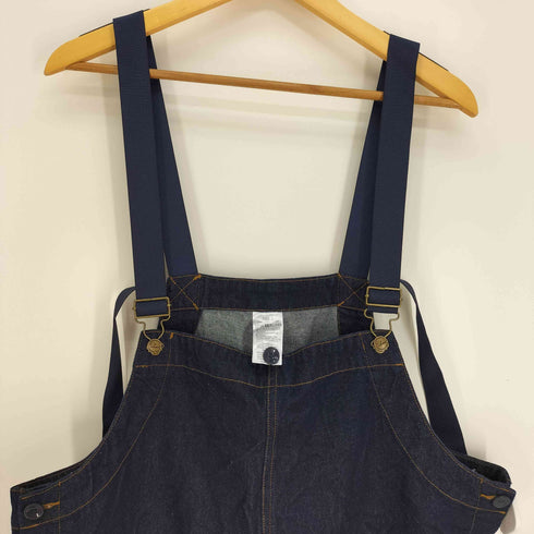 イグザンプル EXAMPLE ロゴパッチ 内プリント デニム オーバーオール メンズ XL