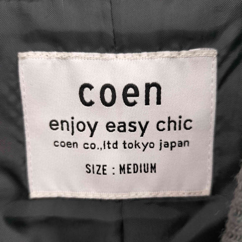 コーエン coen ヘリンボーン スポーツ ロングコート レディース JPN:M