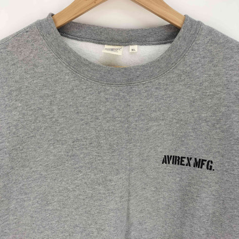 アヴィレックス AVIREX US AIR FORCE プリント 裏起毛 スウェット トレーナー メンズ import:XL