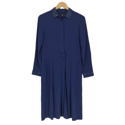 ピーエスポールスミス PS Paul Smith ビジュー装飾シャツワンピース レディース