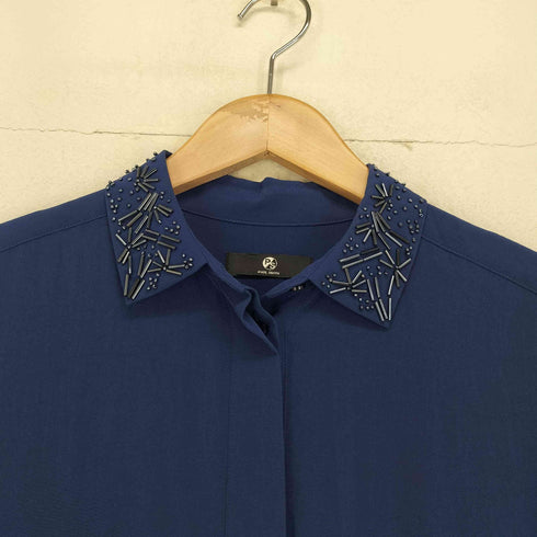 ピーエスポールスミス PS Paul Smith ビジュー装飾シャツワンピース レディース