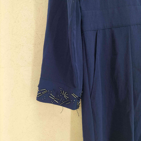 ピーエスポールスミス PS Paul Smith ビジュー装飾シャツワンピース レディース