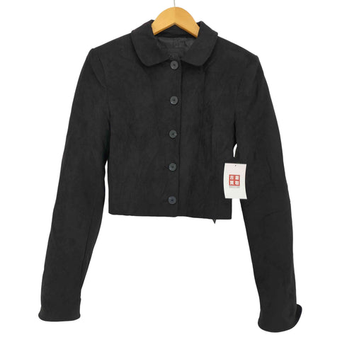 ザラ ZARA フェイクスエード クロップドジャケット レディース import:S