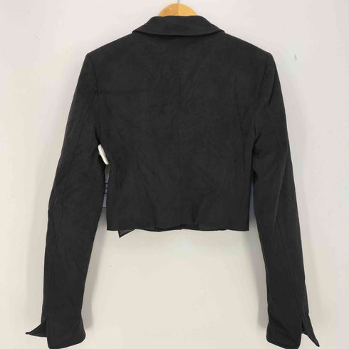 ザラ ZARA フェイクスエード クロップドジャケット レディース import:S