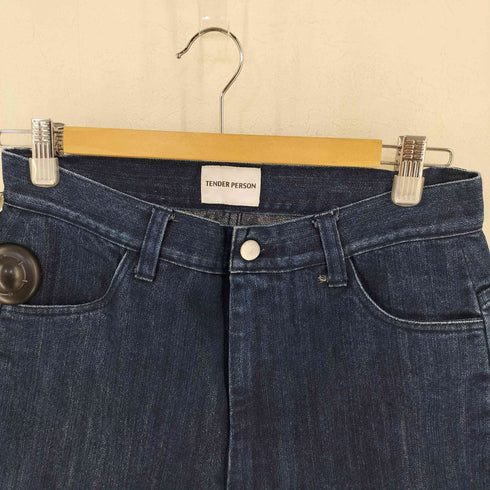 テンダーパーソン TENDER PERSON ラメ入り デニム バギー パンツ メンズ 0