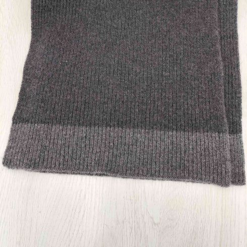 カシミヤリブマフラー メンズ