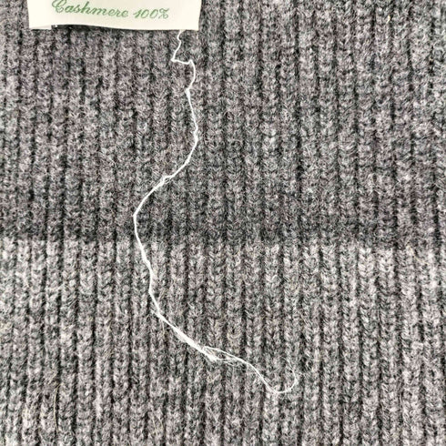 カシミヤリブマフラー メンズ