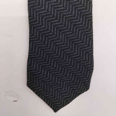 ジョルジオアルマーニ Giorgio Armani 切替 ヘリンボーン シルクネクタイ メンズ