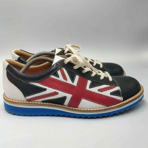 カステルバジャック CASTELBAJAC 00-10S 英国国旗柄 ユニオンジャック レザー スニーカー メンズ JPN:27