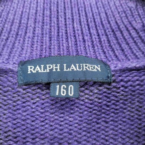 ラルフローレン RALPH LAUREN ポニー刺繍ショールカラーニットジャケット レディース 160