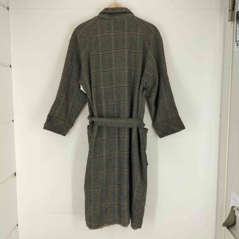 バーバリーズ BURBERRYS チェック柄ウールガウンコート メンズ L