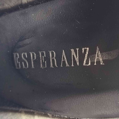 エスペランサ ESPERANZA バックジップヒールロングブーツ レディース S