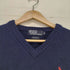 ポロバイラルフローレン Polo by RALPH LAUREN ポニー刺繍 Vネックウールセーター メンズ M