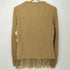 マックスマーラ MAX MARA ウールキャメル フリンジ ニットセーター レディース import:S