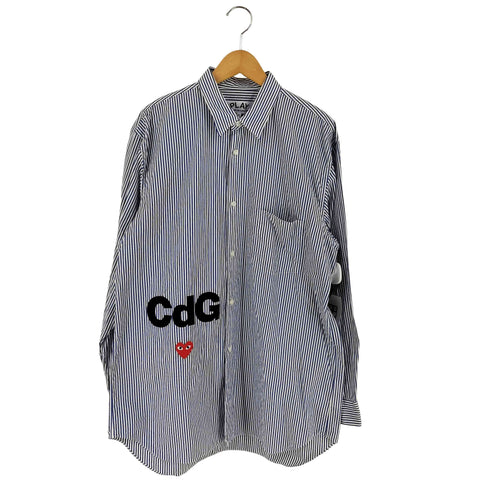 プレイコムデギャルソン PLAY COMME des GARCONS Cdg X Play Blouse Stripe メンズ JPN:XL