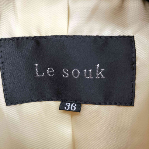 ルスーク Le souk アンゴラ混ウールコート レディース 36