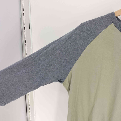 オークリー OAKLEY REGULAR FIT エリプスロゴ プリント バイカラー ラグラン スリーブ カットソー メンズ import:L