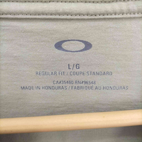 オークリー OAKLEY REGULAR FIT エリプスロゴ プリント バイカラー ラグラン スリーブ カットソー メンズ import:L