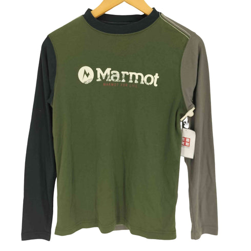 マーモット MARMOT ロゴ プリント マルチカラー L/S カットソー ロンT メンズ JPN:S