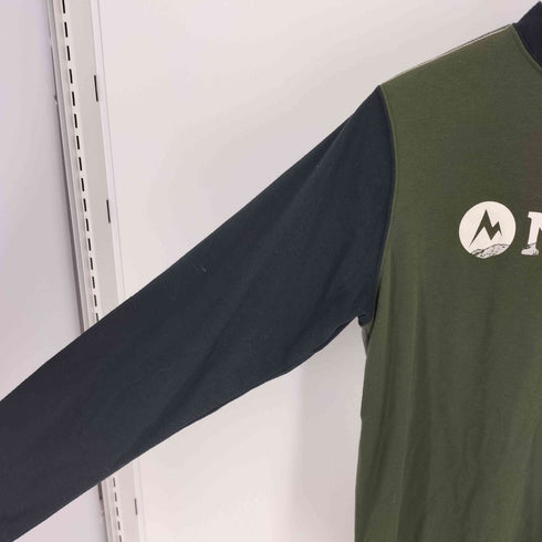 マーモット MARMOT ロゴ プリント マルチカラー L/S カットソー ロンT メンズ JPN:S