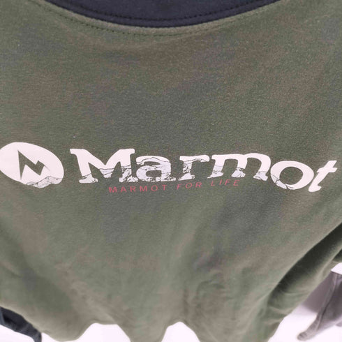 マーモット MARMOT ロゴ プリント マルチカラー L/S カットソー ロンT メンズ JPN:S