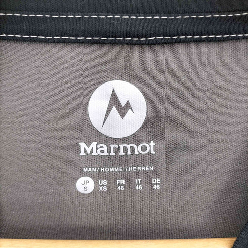 マーモット MARMOT ロゴ プリント マルチカラー L/S カットソー ロンT メンズ JPN:S