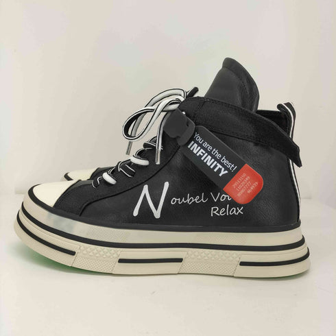 ヌーベルヴォーグリラックス noubel voug relax 25AW 厚底 ジップアップ ラベル スニーカー レディース JPN:23