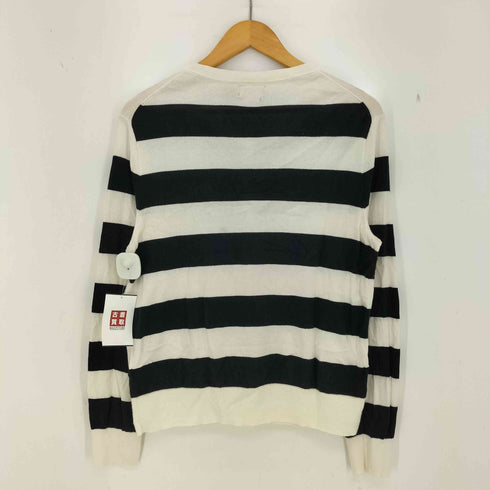 ポロラルフローレン POLO RALPH LAUREN 現行タグ PIMA COTTON ポニー刺繍 ボーダー クルーネック カーディガン レディース import:L