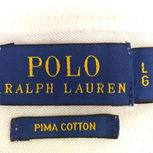 ポロラルフローレン POLO RALPH LAUREN 現行タグ PIMA COTTON ポニー刺繍 ボーダー クルーネック カーディガン レディース import:L